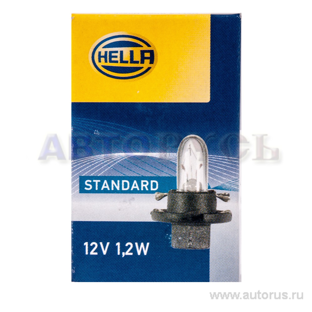 Лампа 12V W1,2W 1,2W HELLA 1 шт. картон 8GA007997-031