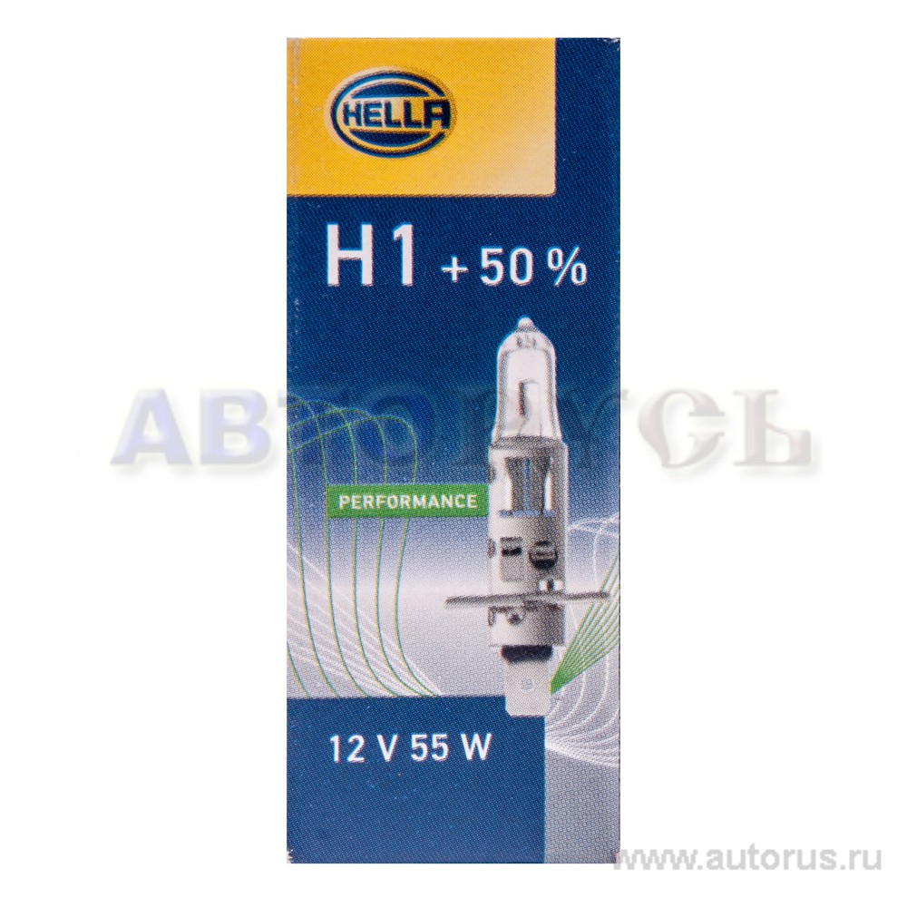 Лампа 12V H1 55W HELLA 1 шт. картон 8GH002089-471