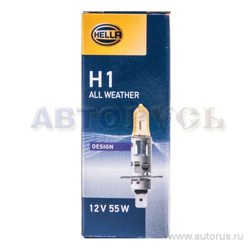 Лампа 12V H1 55W HELLA 1 шт. картон 8GH002089-501