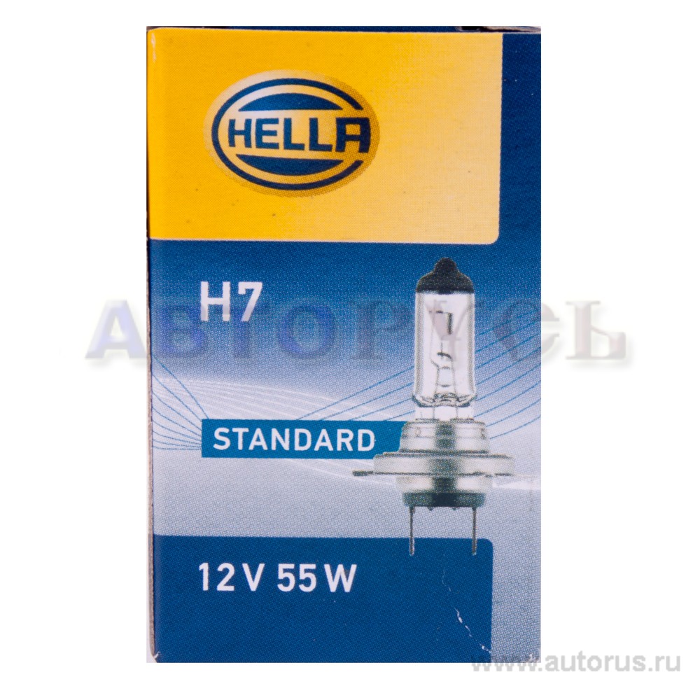 Лампа 12V H7 55W HELLA Standart 1 шт. картон 8GH007157-121