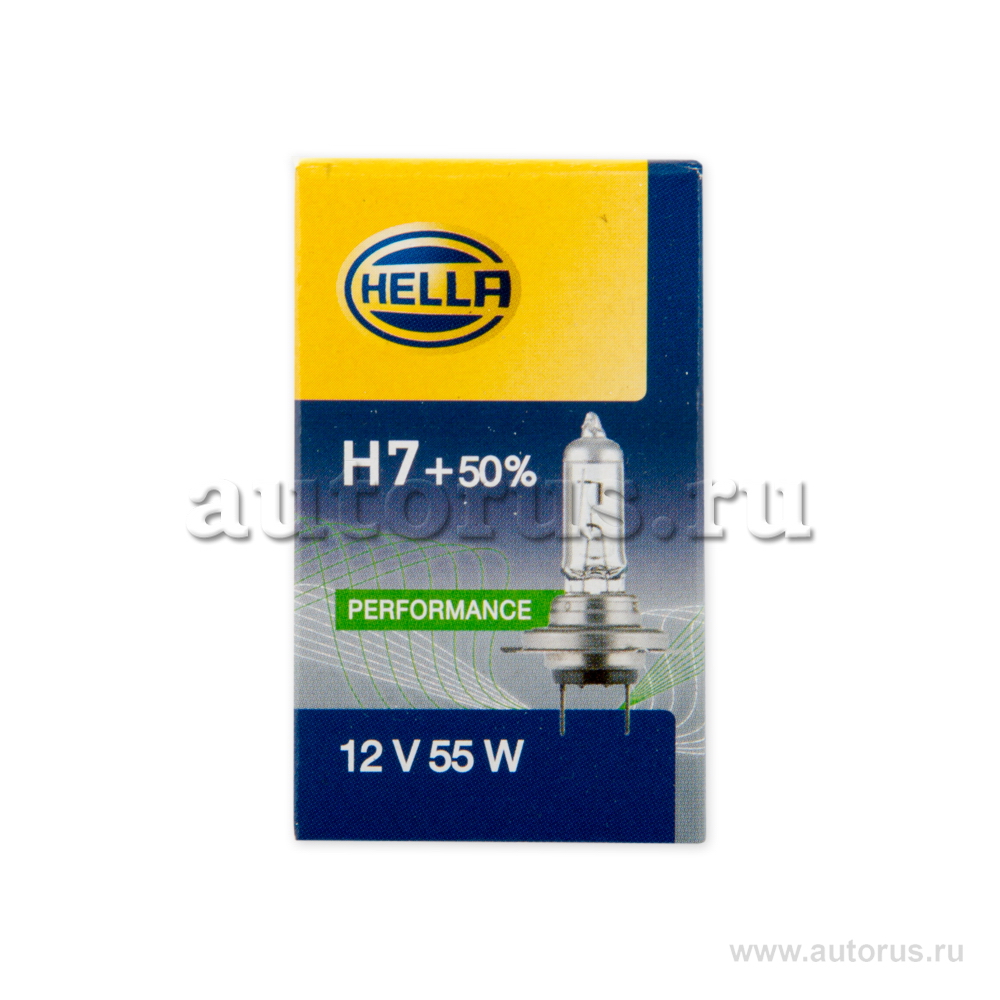 Лампа 12V H7 55W +50% HELLA 1 шт. картон 8GH007157-471