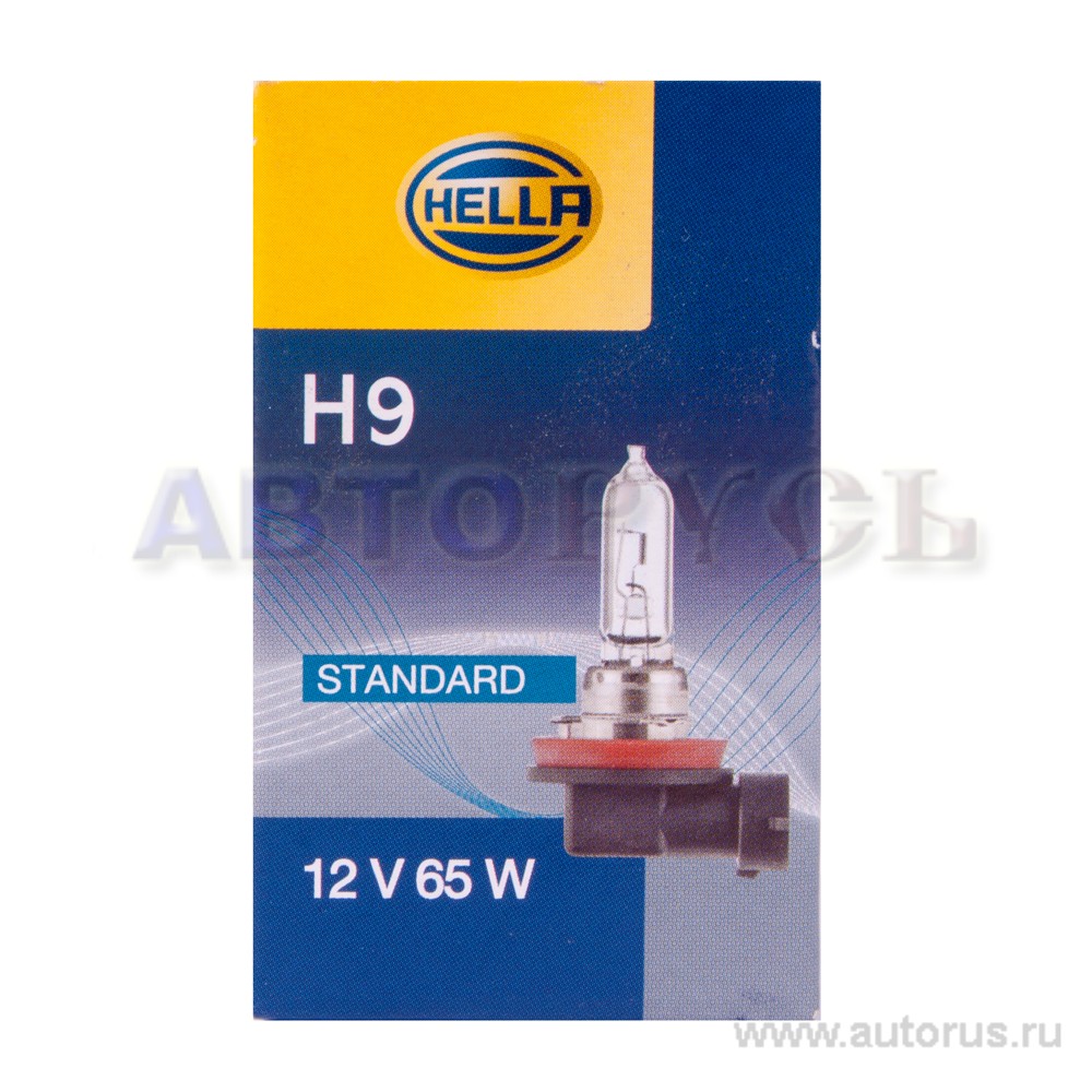 Лампа 12V H9 65W HELLA Standart 1 шт. картон 8GH008357-001