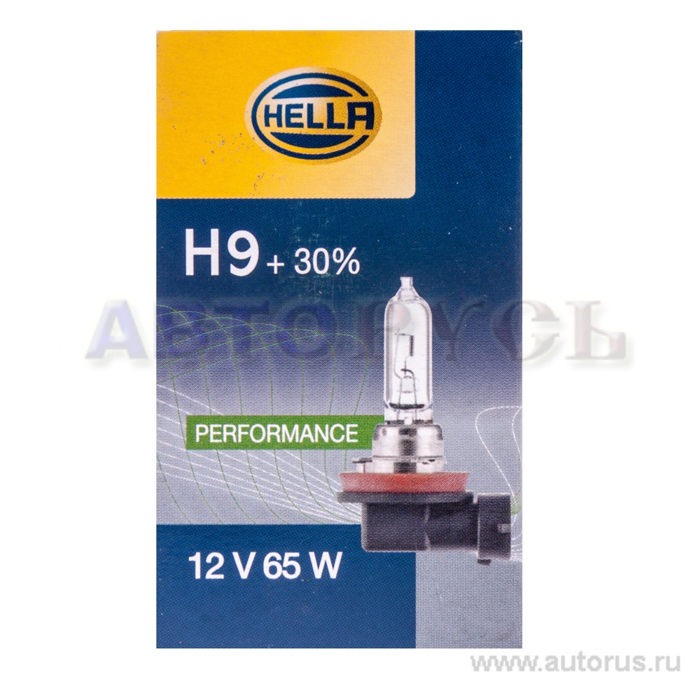 Лампа 12V H9 65W HELLA Standart 1 шт. картон 8GH008357-151