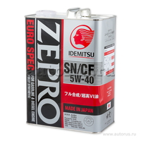 Масло моторное IDEMITSU Zepro Euro Spec 5W40 синтетическое 4 л 1849004