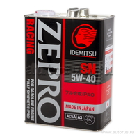Масло моторное IDEMITSU Zepro Racing 5W40 синтетическое 4 л 3585004