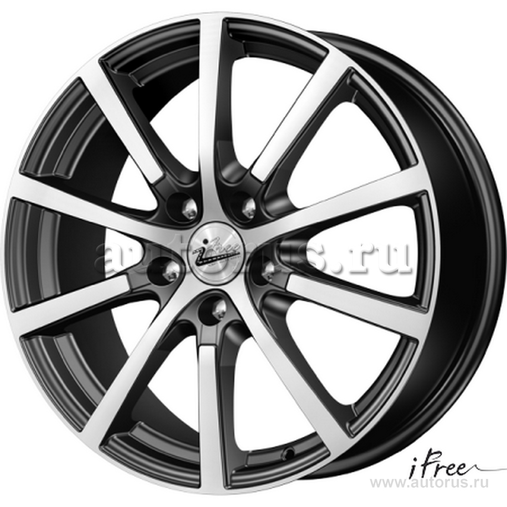 Диск литой R17 7J 5x114.3/67.1 ET35 IFREE Big Byz Блэк Джек 327801