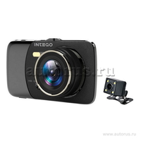 Видеорегистратор INTEGO VX-395DUAL,120°,3.6",с выносной камерой