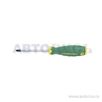 Отвертка ANTI-SLIP GRIP Pozidriv PZ2 6x100x219 мм. JONNESWAY D71Z2100