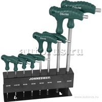 Набор ключей Г-образных HEX 2,0-10мм 8пр JONNESWAY H10MB08S