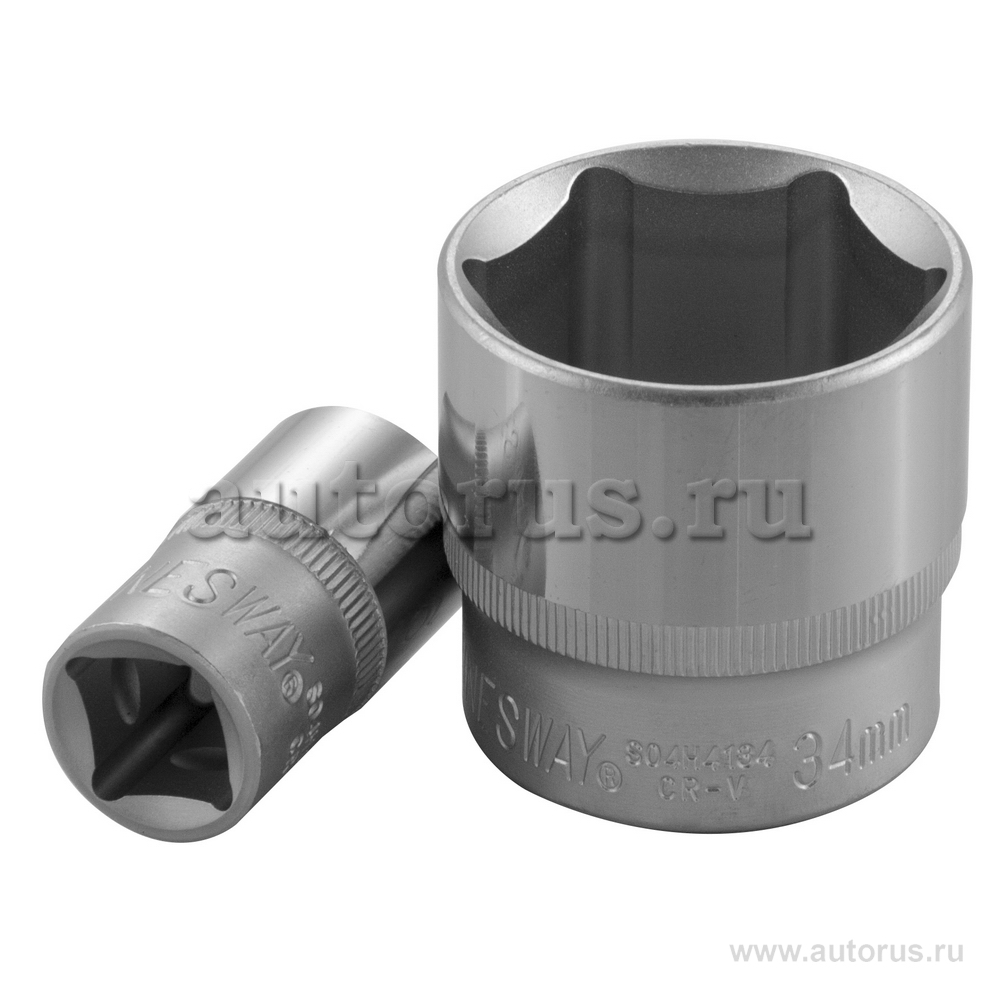 Головка 18мм 6-гранная 1/2DR короткая JONNESWAY S04H4118