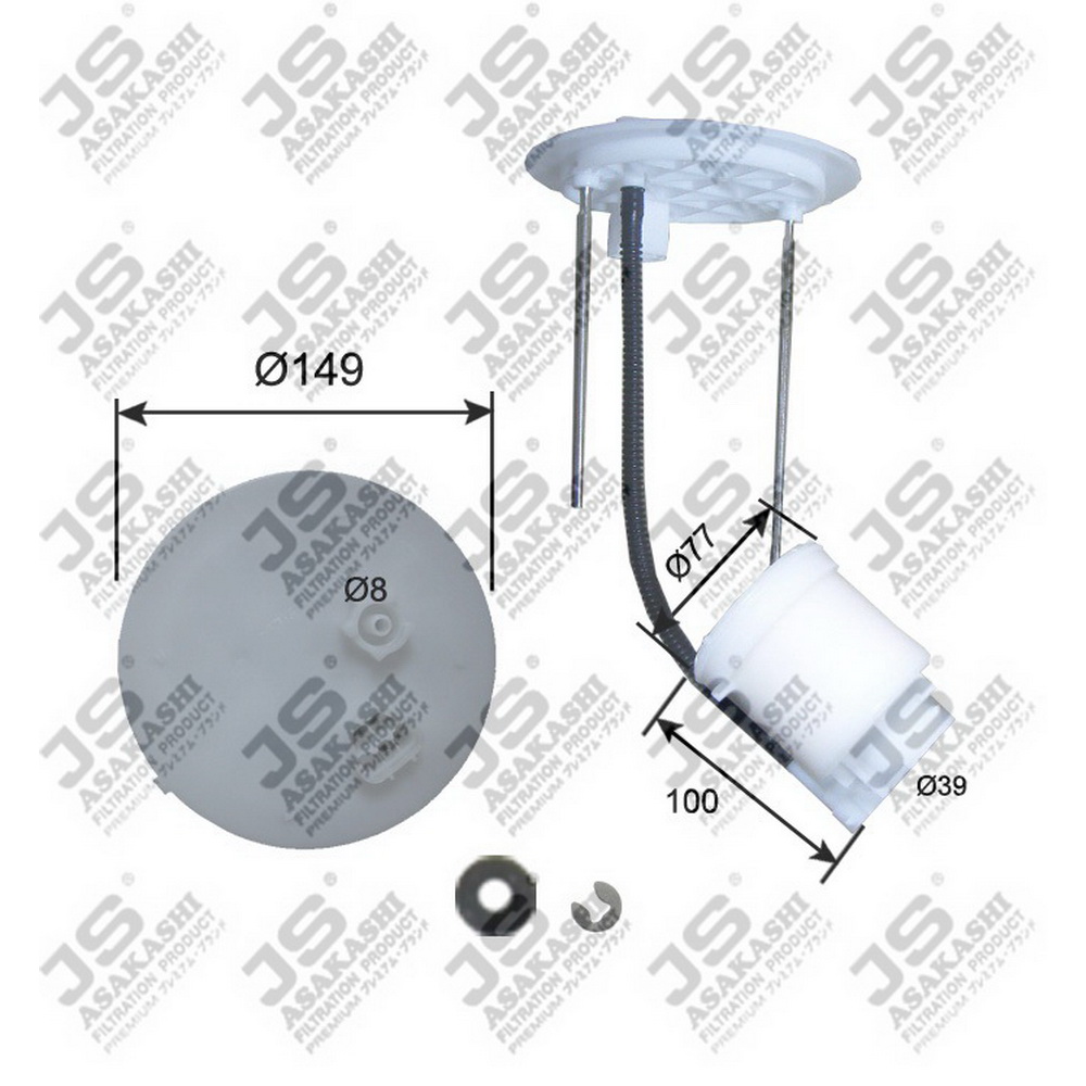Фильтр топливный JS ASAKASHI FS21008