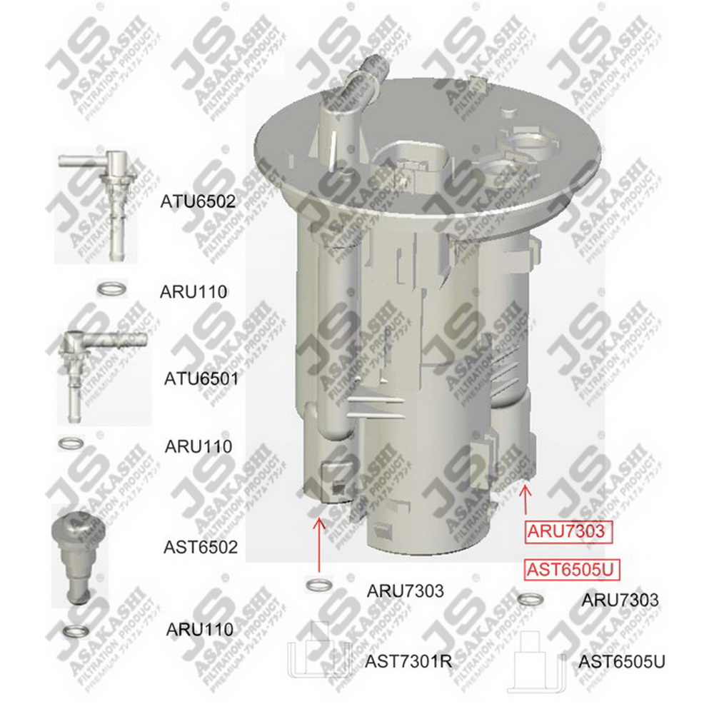 Фильтр топливный JS ASAKASHI FS6505U