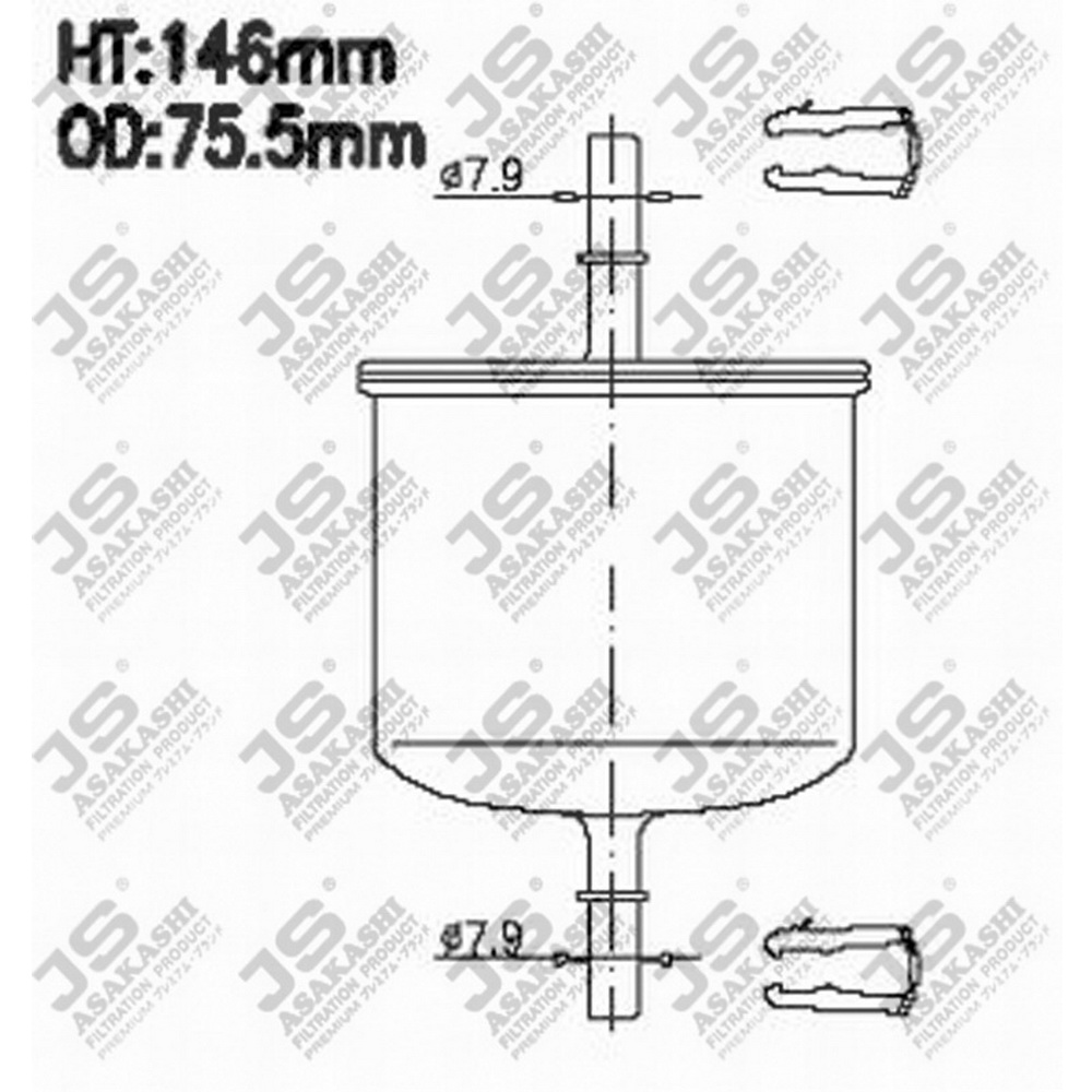 Фильтр топливный JS ASAKASHI FS800M
