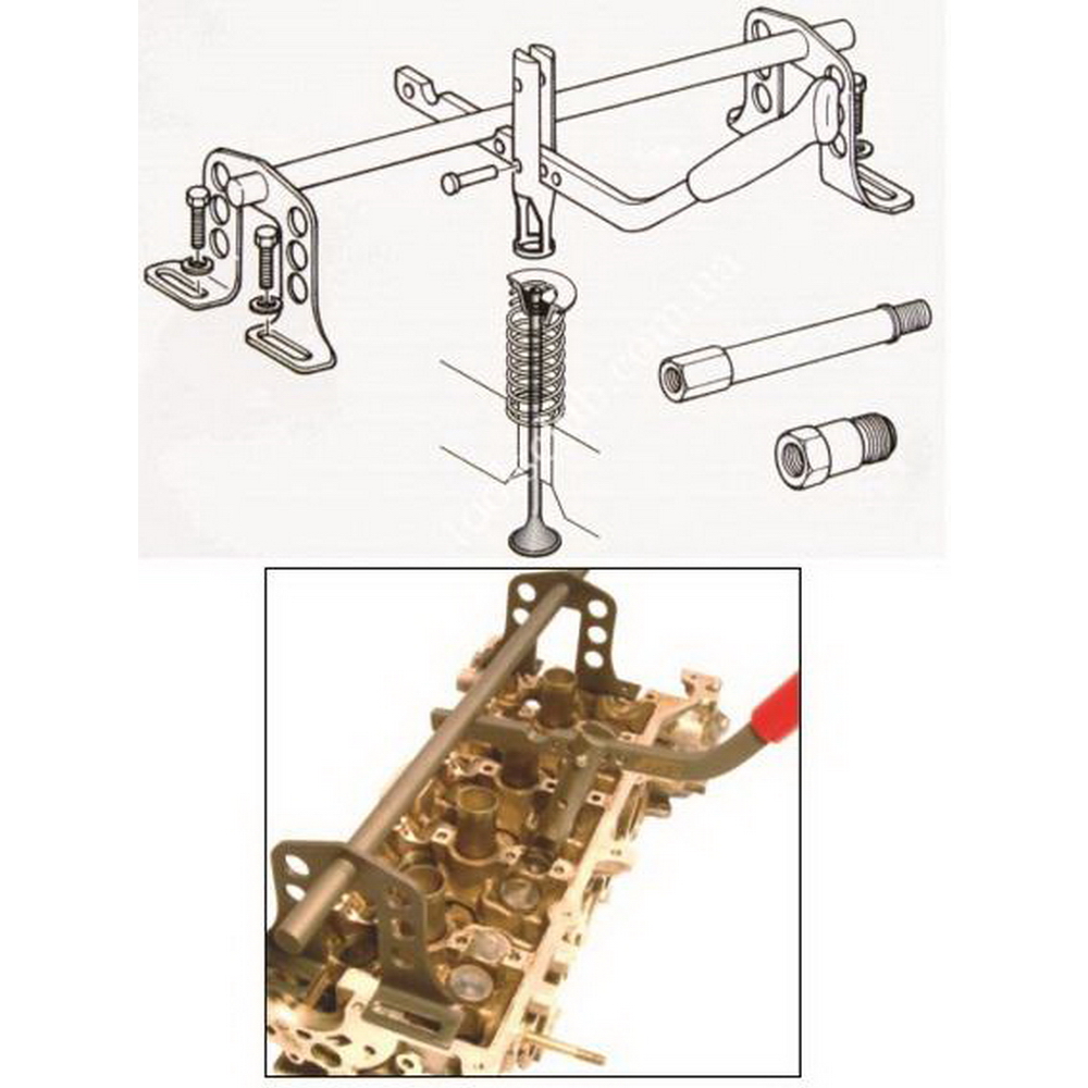 Рассухариватель клапанов универсальный в кейсе JTC-1620