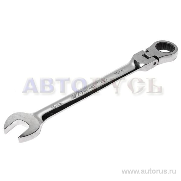 Ключ комбинированный 19x19мм трещоточный шарнирный JTC-3459