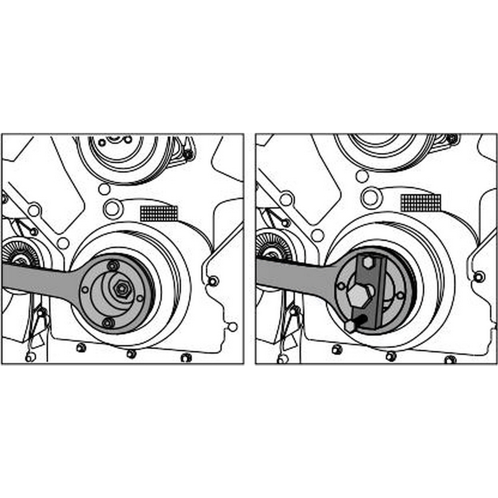 Съемник шкивов коленвала, JAGUAR,LAND ROVER JTC-4129