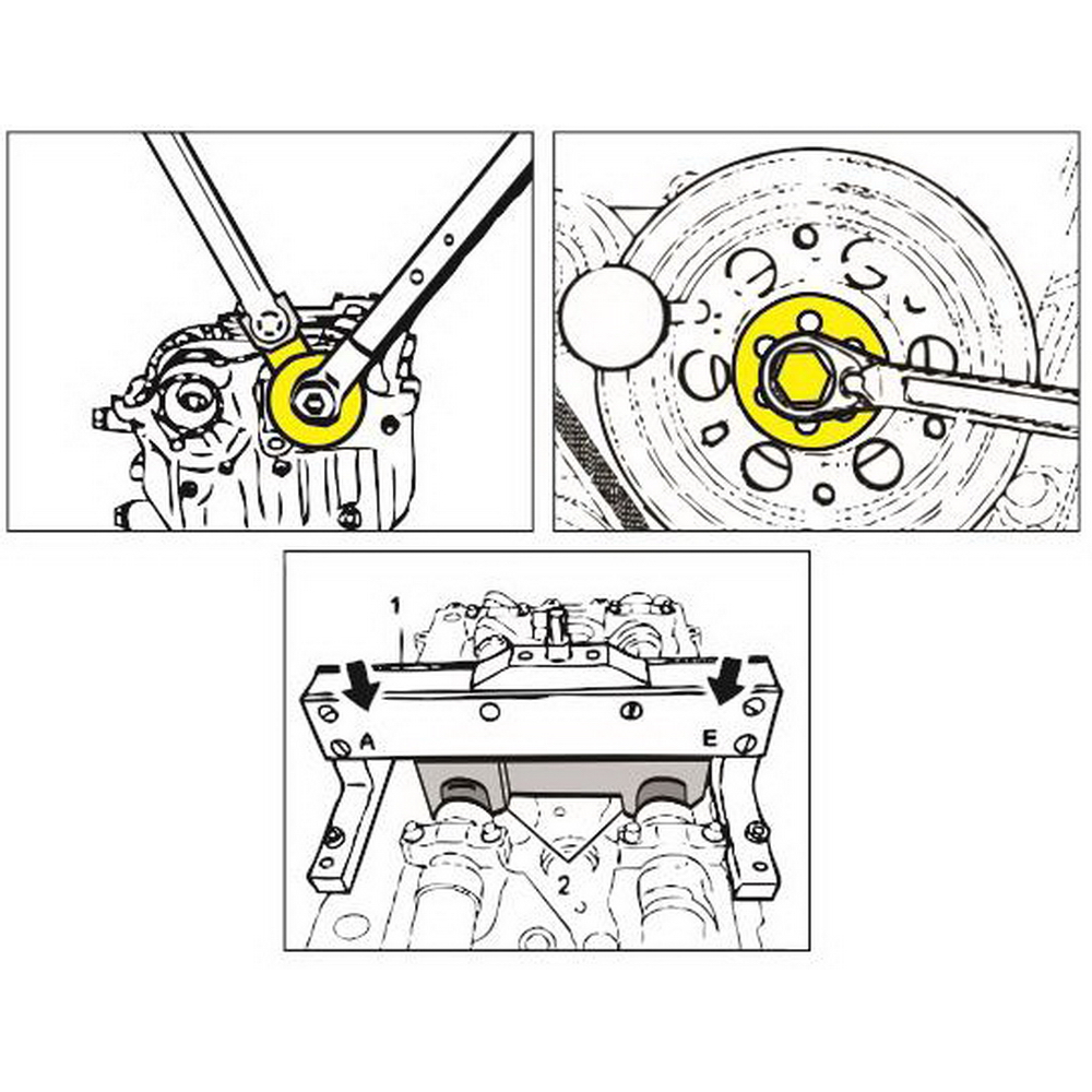 Набор приспособлений для фиксации коленвала и распредвала, PORSCHE 987,981,997,991 JTC-4423