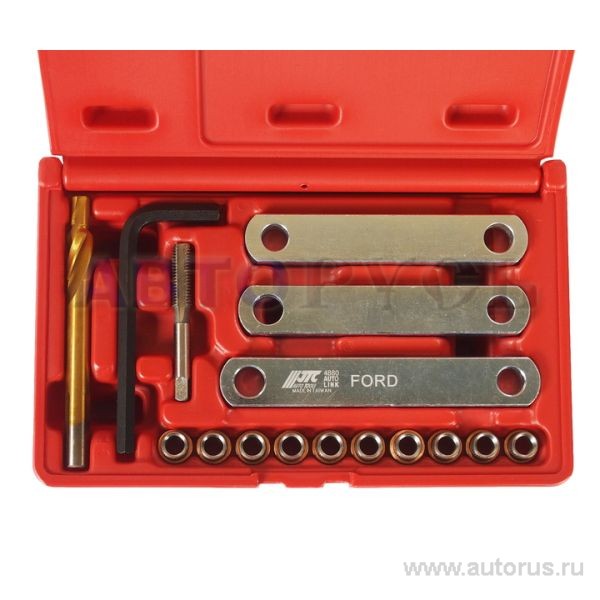 Набор инструментов для восстановления резьбы, OPEL,FORD,VW, AUDI JTC-4880