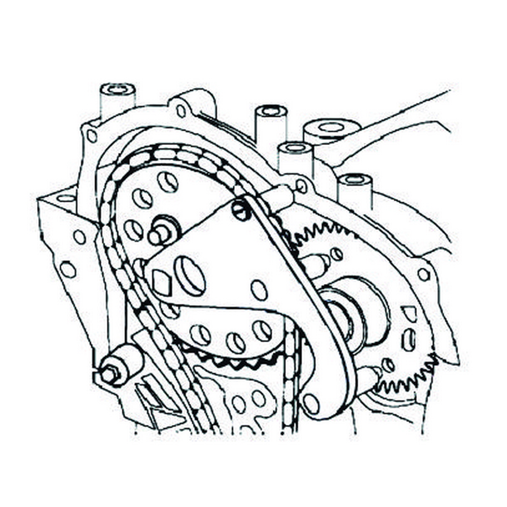 Фиксатор RENAULT NISSAN OPEL дизельного двигателя с цепным приводом набор JTC-4926