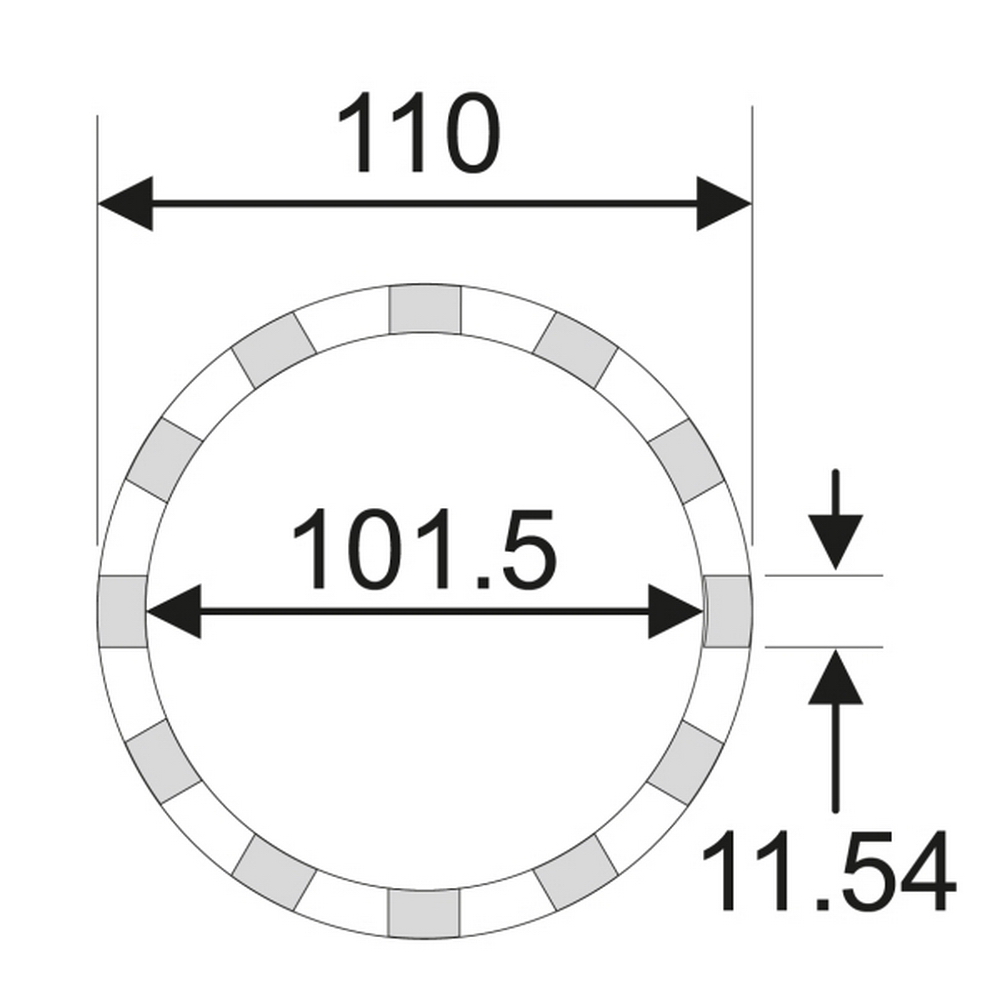 Съемник гайки задней оси 3/4 101.5мм 12PT, MERCEDES JTC-5164