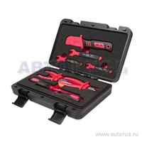 Набор инструментов для электроустановок с изоляцией 1000V 9 предметов, кейс JTC-I007