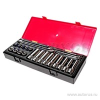 Набор инструментов 24 предмета TORX, ключи E6-E24, головки E10-E24 в кейсе JTC-K4241