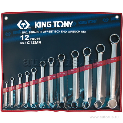 Набор накидных ключей, 6-32мм 12 предметов KING TONY 1C12MR