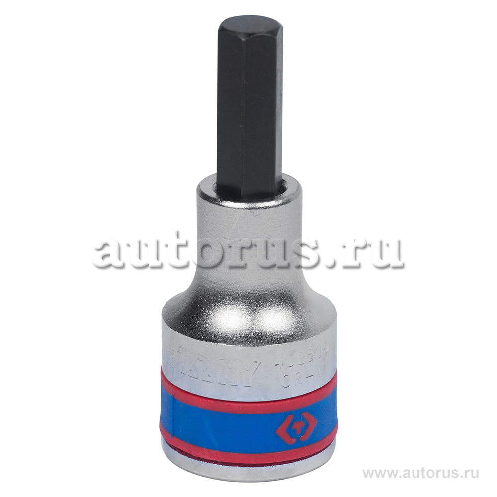 Насадка, бита торцевая 1/2, HEX, 8 мм, L 60 мм KING TONY 402508