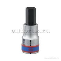 Насадка, бита торцевая 1/2, HEX, 12 мм, L 60 мм KING TONY 402512