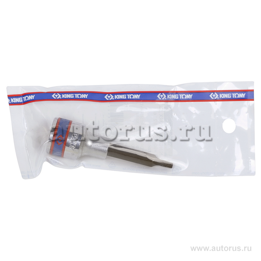 Насадка, бита торцевая 1/2, TORX, T20, L 80 мм, с отверстием KING TONY 403720