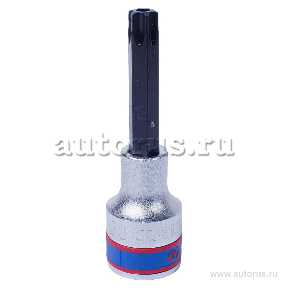 Насадка, бита торцевая 1/2, TORX, T50, L 80 мм, с отверстием KING TONY 403750