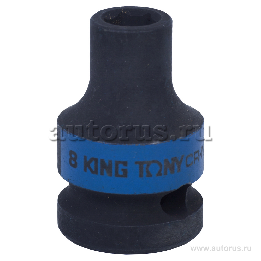 Головка торцевая ударная шестигранная 1/2, 08 мм KING TONY 453508M