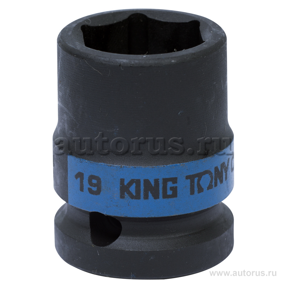 Головка торцевая ударная шестигранная 1/2, 19 мм KING TONY 453519M
