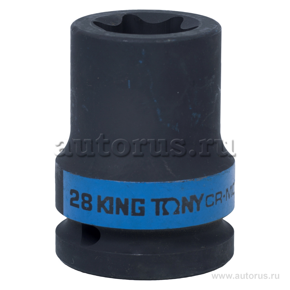 Головка торцевая ударная TORX Е-стандарт 3/4, E28, L 56 мм KING TONY 657528M