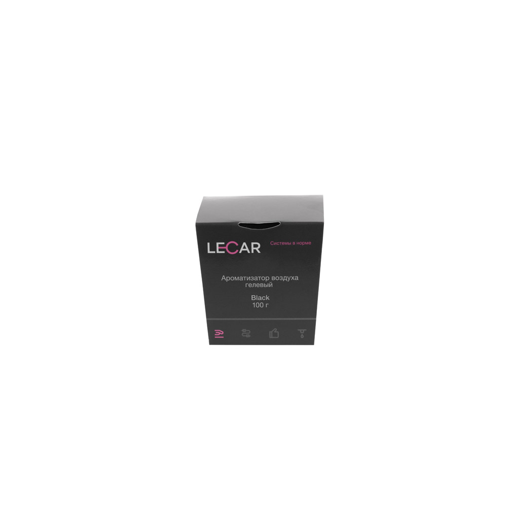 Ароматизатор воздуха LECAR гелевый Black 100 гр. (баночка) LECAR LECAR000162412