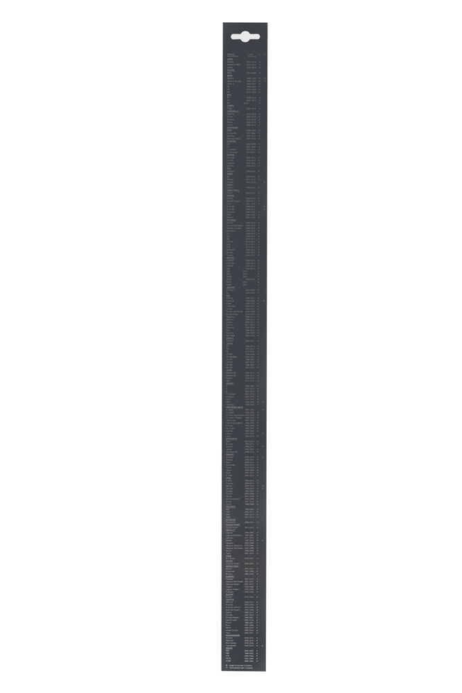 Щетка стеклоочистителя каркасная LECAR 600 мм. (24"), 1 сменный адаптер LECAR LECAR000070801