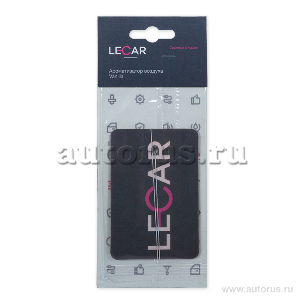 Ароматизатор пропитанный пластинка ваниль LECAR LECAR000092412