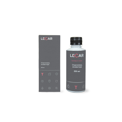 Очиститель инжекторов LECAR в топливный бак 200 мл. (флакон) LECAR LECAR000110611