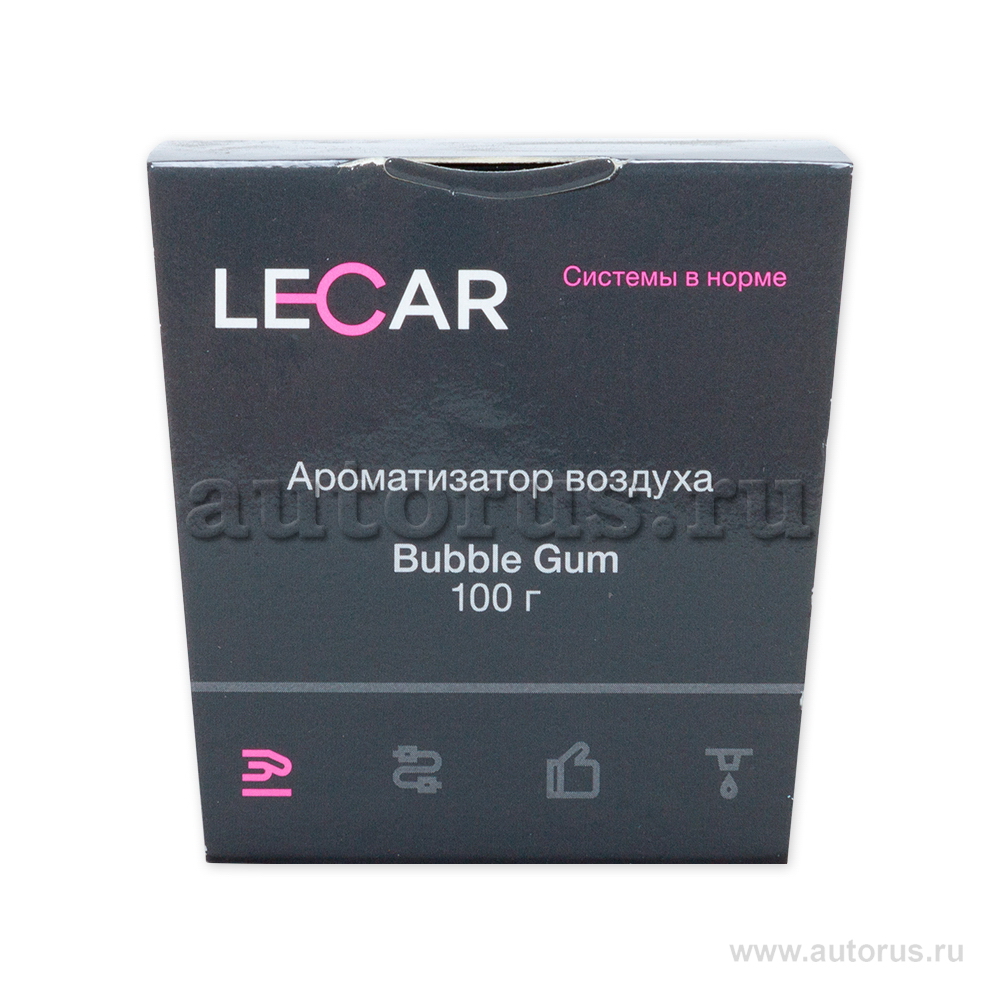 Ароматизатор воздуха LECAR гелевый Bubble Gum 100 гр. (баночка) LECAR LECAR000172412