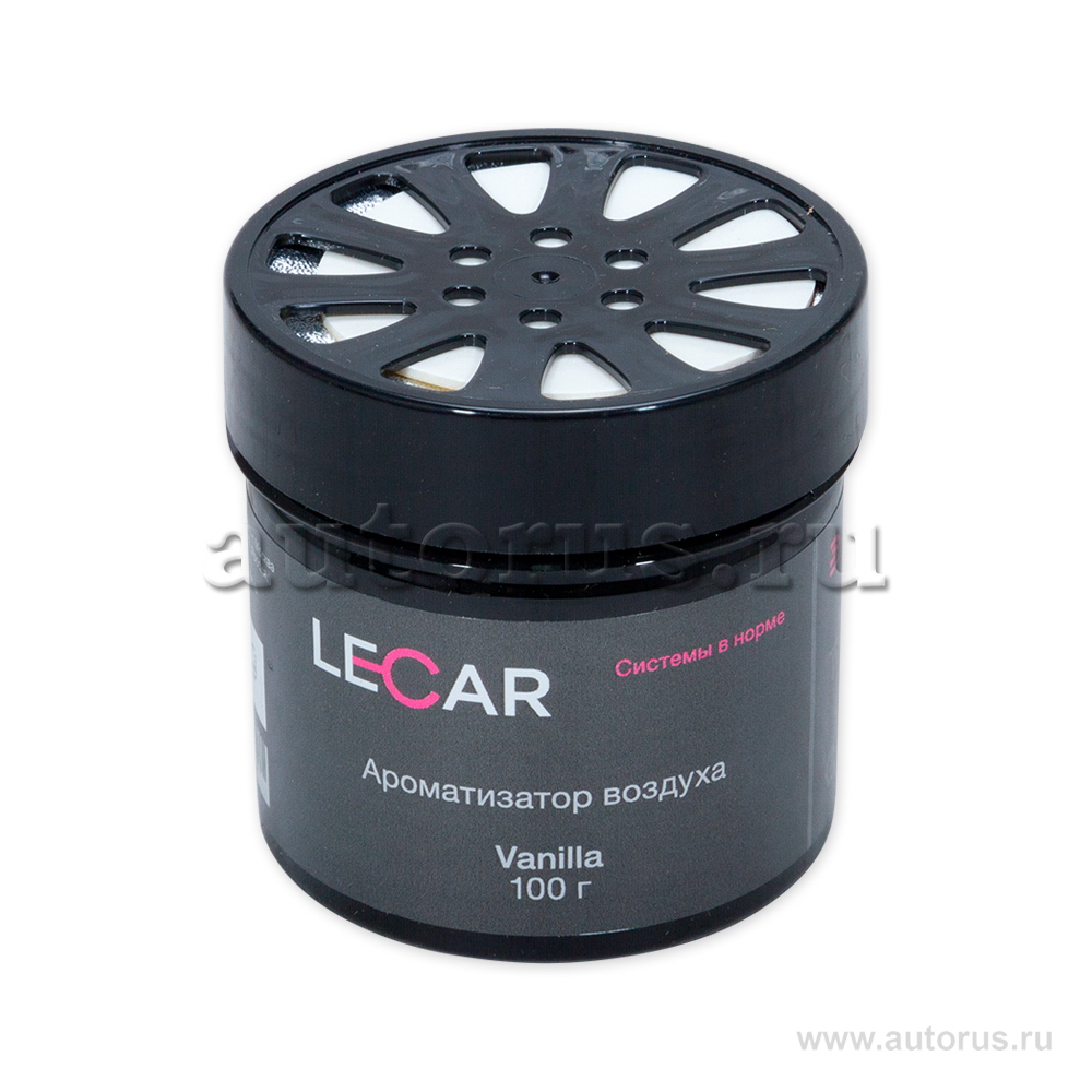 Ароматизатор воздуха LECAR гелевый Vanilla 100 гр. (баночка)