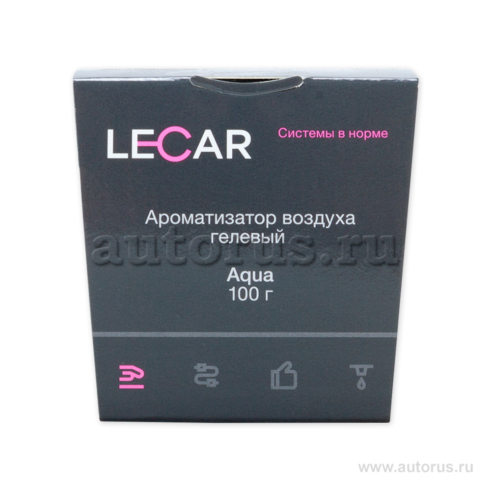 Ароматизатор воздуха LECAR гелевый Aqua 100 гр. (баночка) LECAR LECAR000202412