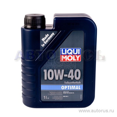 Масло моторное Liqui Moly Optimal 10W40 полусинтетическое 1 л 3929