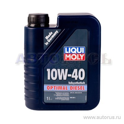 Масло моторное Liqui Moly Optimal Diesel 10W40 полусинтетическое 1 л 3933