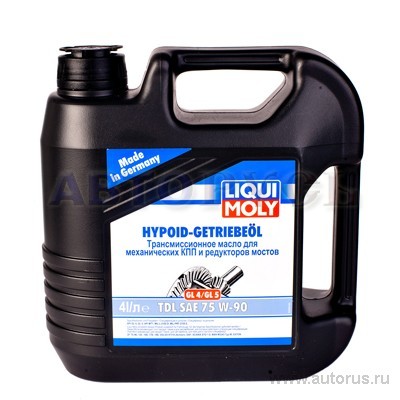 Масло трансмиссионное Liqui Moly Hypoid-Getriebeoil TDL 75W90 4 л 3939