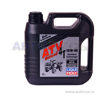 Масло моторное 4T Liqui Moly 4T ATV Motoroil 10W40 синтетическое 4 л 7541