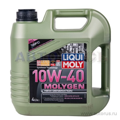 Масло моторное Liqui Moly Molygen New Generation 10W40 полусинтетическое 4 л 9060