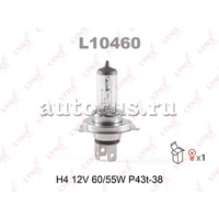 Лампа 12V H4 55/60W LYNXauto 1 шт. картон L10460