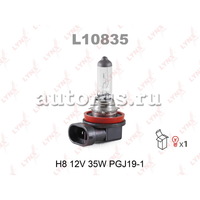 Лампа 12V H8 35W PGJ19-1 LYNXauto 1 шт. картон L10835