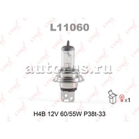Лампа 12V H4B 60/55W LYNXauto 1 шт. картон L11060