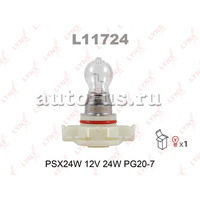 Лампа 12V PSX24W 24W PG20/7 LYNXauto 1 шт. картон L11724